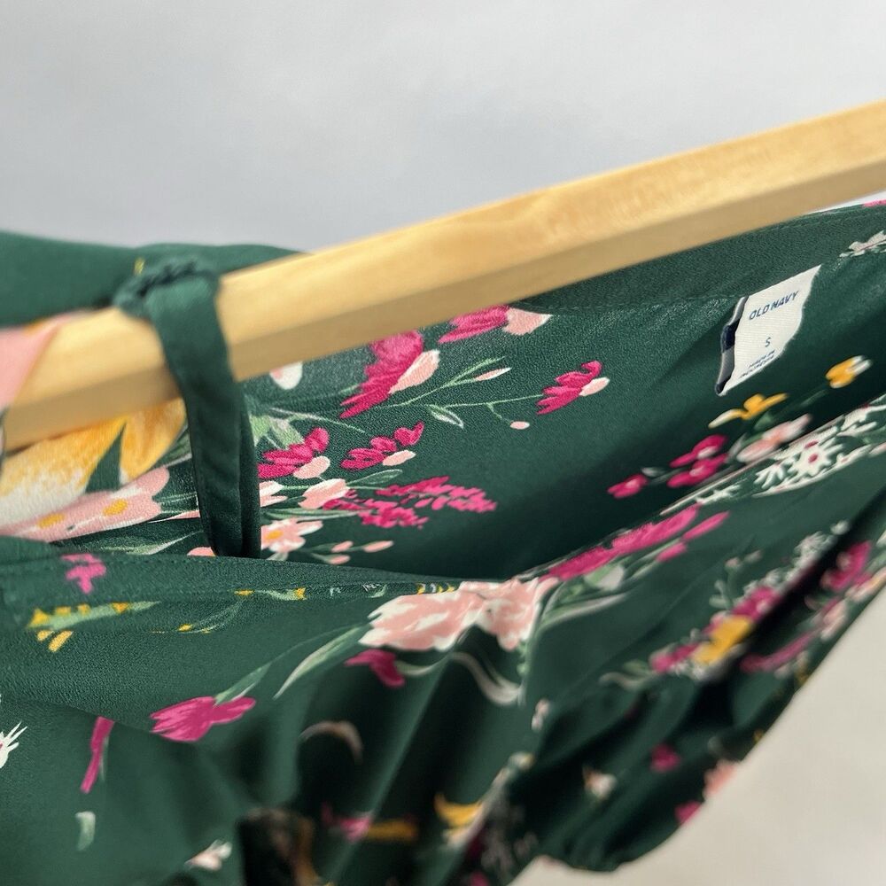 NWT Cottagecore Floral Dress S Green Removable Slip - Picture 10 of 13